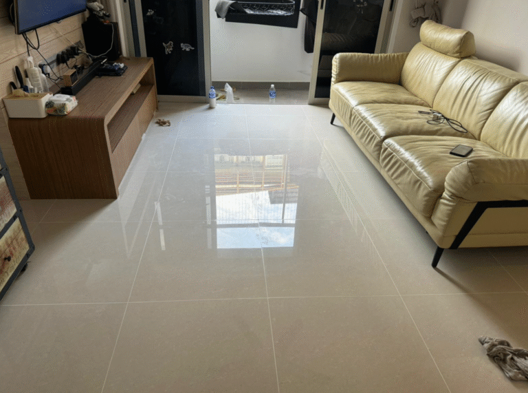 HDB house marble polishing
